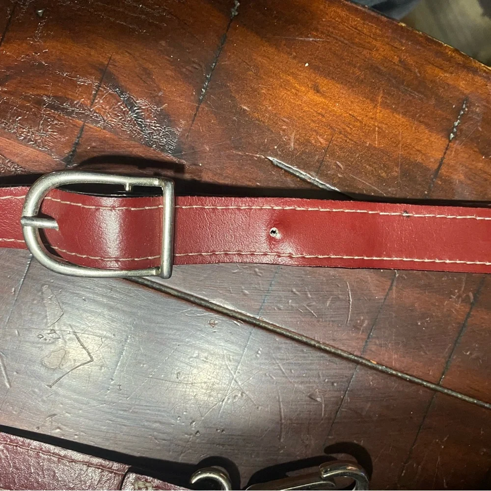 McKlein Briefcase laptop Computer Burgundy Leather Bag unisex